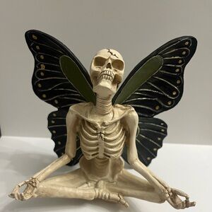 Yoga skeleton butterfly wings
